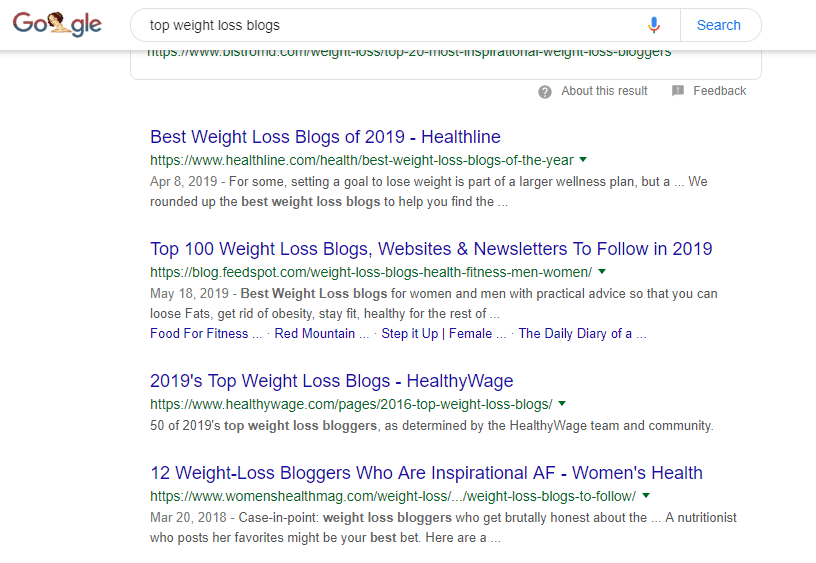 Use Google Search to check if your chosen niche is profitable or not.